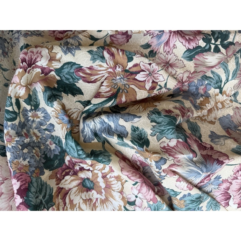 Vintage 80s 90s JC Penney Floral Ruffled Valances And Curtains Cottage Granny